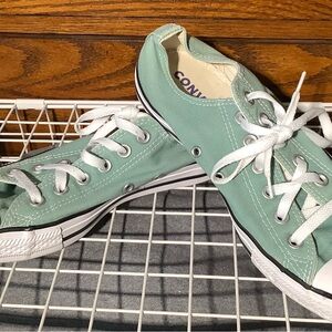 Converse Pastel Green Canvas Sneakers